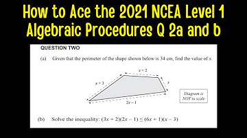 How to Ace the 2021 NCEA Level 1 Algebraic Procedures (MCAT) Examination Question 2a and b.