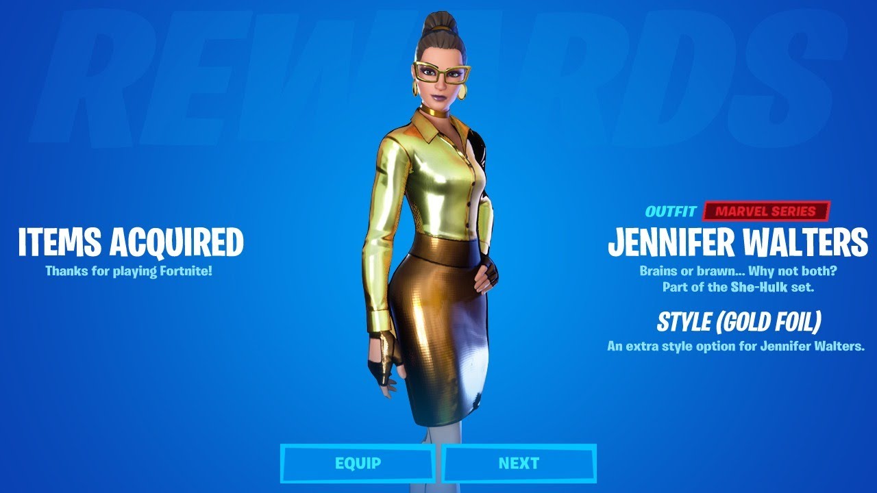 Unlocking GOLD FOIL SHEHULK in Fortnite! (Level 145+) Fortnite