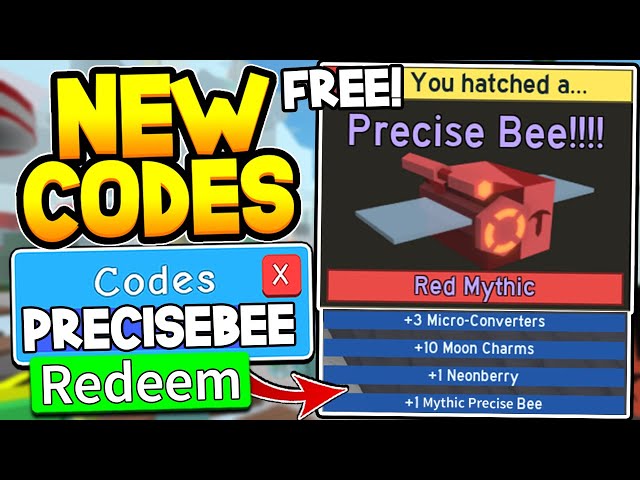 ALL 37 FREE MYTHIC BEE EGG CODES IN BEE SWARM SIMULATOR! Roblox