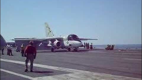 S-3B Viking Catapult Shot Off An Aircraft Carrier