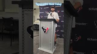 Texans OC Nick Caley on improvement of offense, emergence of rookies Woody Marks, Jayden Higgins