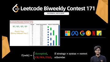 Leetcode Biweekly Contest 171 | Q1, Q2, Q3, Q4 Easy Solution Explained C++ | Fenwik Tree | Watch 2X🚀