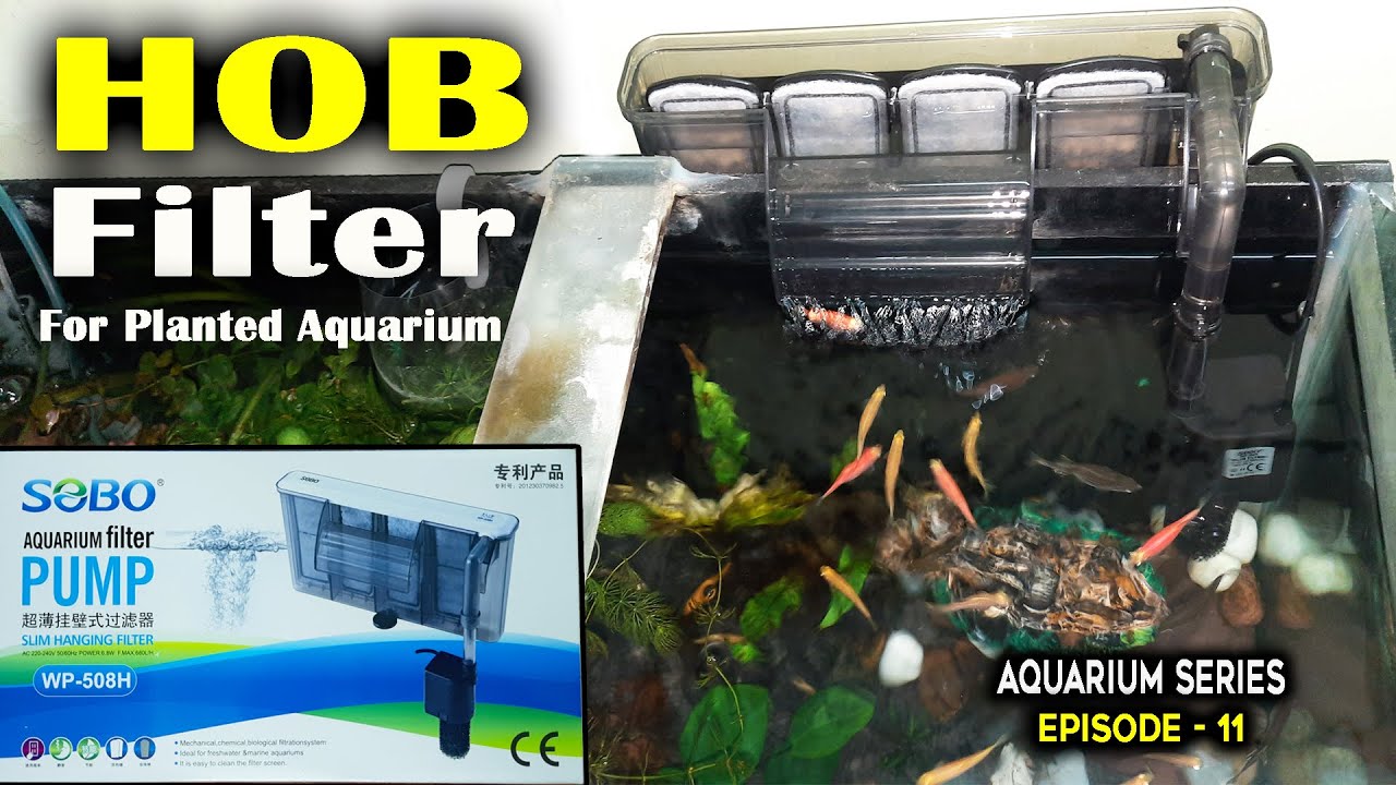 SOBO Hang On Back Filter for Planted Aquarium Slim HOB Filter
