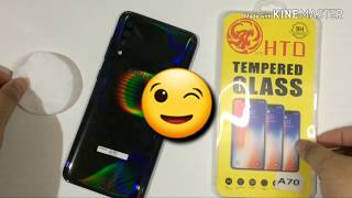 Samsung Galaxy A70  |  Tempered glass installation screenshot 3