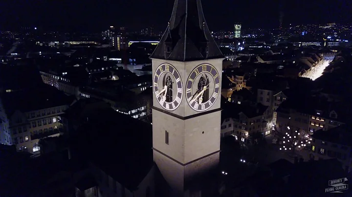 Zurich by night - DJI Mavic Pro (4K)