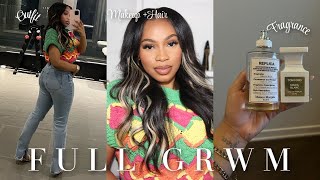 FULL GRWM | MAKEUP + HAIR + OUTFIT + FRAGRANCE