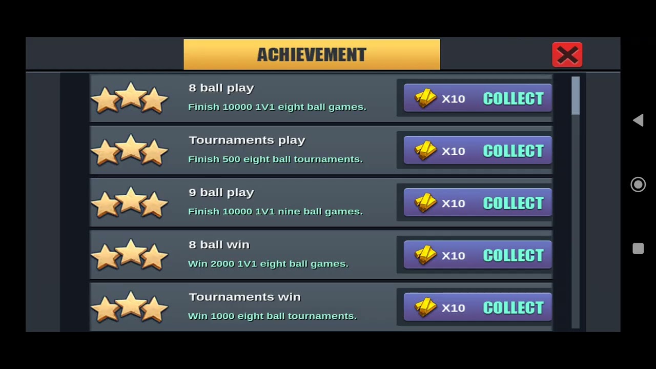 3dpool hacked achievement all item add