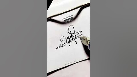 Jyoti Name Signature | Stylish & Unique Handwriting | Digital & Calligraphy Styles ✍️#trending #art