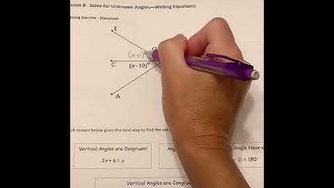 Solving for Unknown Angles