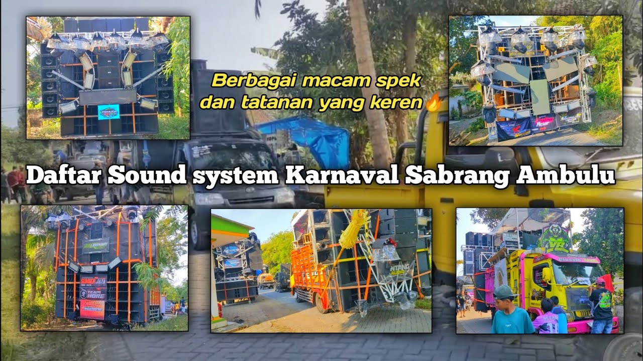 Daftar Sound Karnaval umum Sabrang 2025  🔥  🔥  🔥