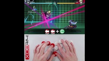 Dash attack from player 2 side #HitBox #HowToHitBox #UNI2 #inbirth #Leverless