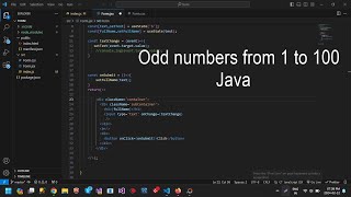 Write a Java program to print the odd numbers from 1 to 99 Prints one number per line Odd Number Java Program For Odd Numbers From 1 To 99 Cmd