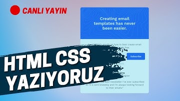 CANLI | HTML CSS FRONTEND ANTRENMANLARI