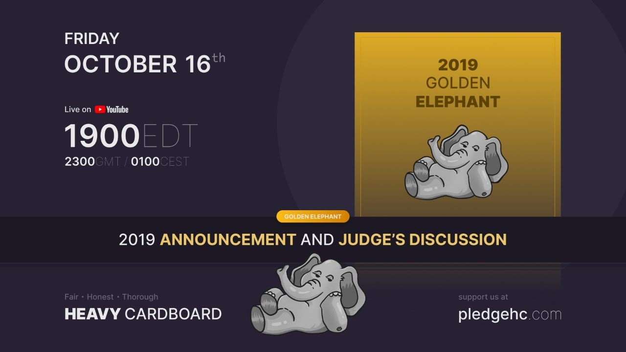 2019 Golden Elephant Award Winner announcement & Round table discussion w/the judges!!