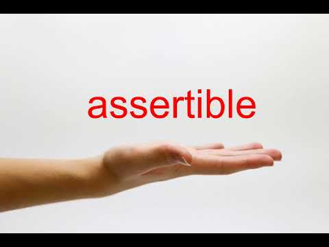 How to Pronounce assertible - American English