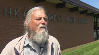 Man devotes retired life to cleaning up trash at Oshkosh West High School