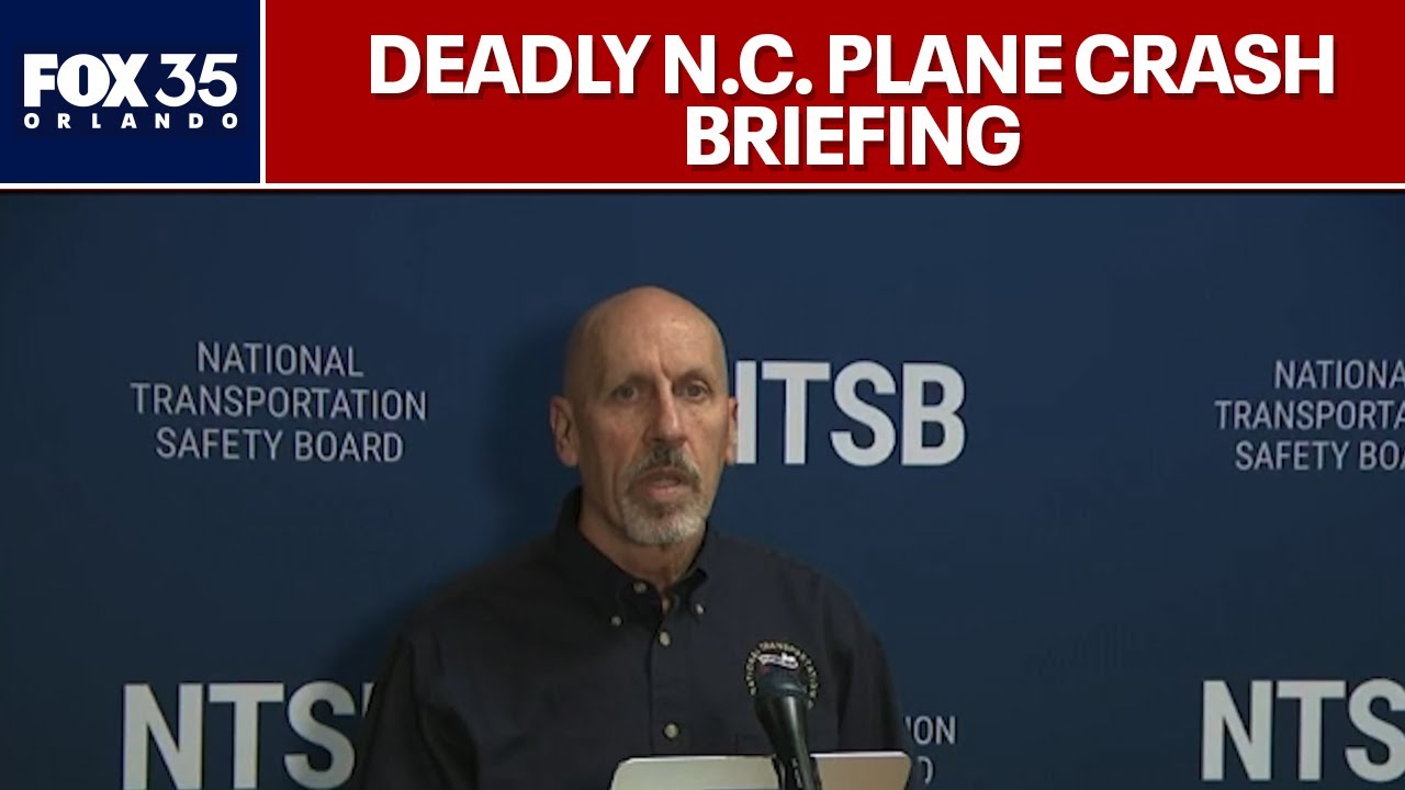 NTSB holds press briefing on deadly N.C. plane crash | FULL - YouTube