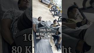 Flatten your stomach by  insane heavy weight Leg Raises,80 Kg Weighted Leg Raises with Harry shorts