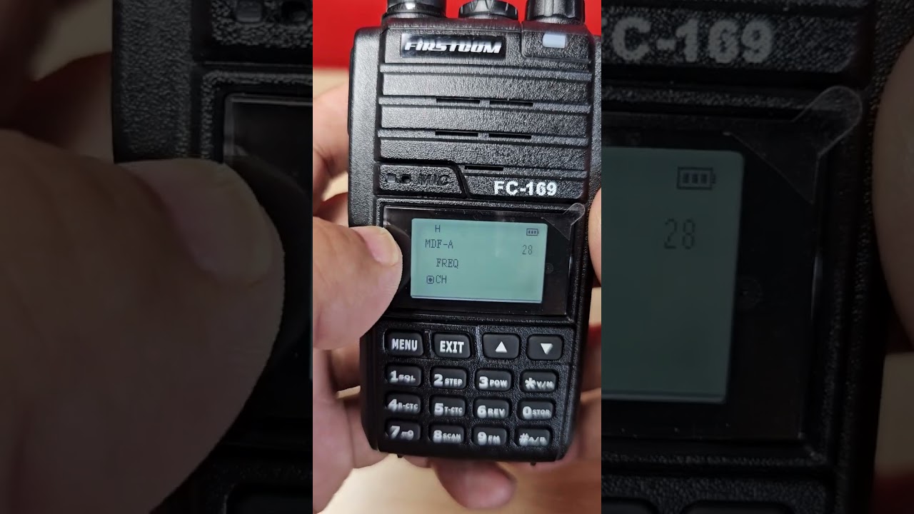 วิธีเปลี่ยน ch เป็นความถี่ Firstcom FC169