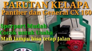 Grated coconut machine and General CX 160.