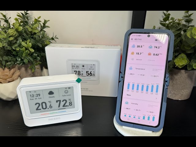 INKBIRD WiFi Thermometer Hygrometer, Indoor Temperature Sensor IBS-TH3-PLUS  with Electronic Display, Humidity Monitor with App Alert 1 Year Data  Storage Export, Digital Remote Monitor for Room - Yahoo Shopping