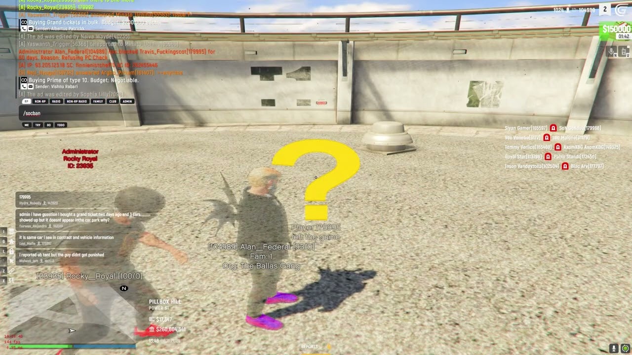 Refusing Pc Check Grand RP Admin Panel Leaked Pov by Alan Federal | Unexpected Store