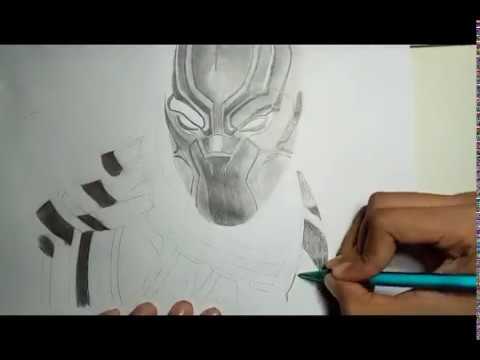 Speed Drawing- Black Panther(MARVEL),ARTIFONIA