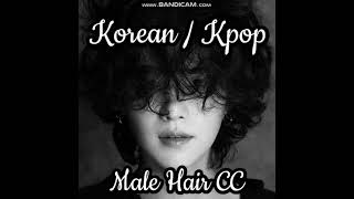 : ̗̀➛ Korean / Kpop Themed Male Hair CC Pt.2 [Sims 4]