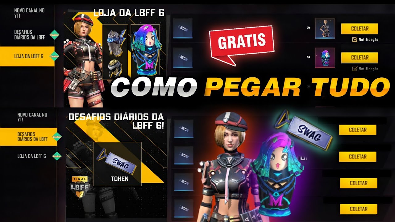 COMO PEGAR GRÁTIS GUIRIA ANGELICAL- SKIN PRISIONEIRO NO EVENTO O JOGO VIROU FREE  FIRE FIRE 