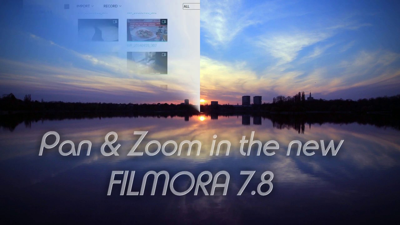 Filmora 7.8 how to pan and zoom - quick, easy tutorial