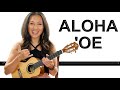 Aloha 'Oe Easy Ukulele Tutorial with Play Along