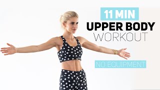11 MINUTES UPPER BODY WORKOUT | no equipment | Caro Daur #DAURPOWER