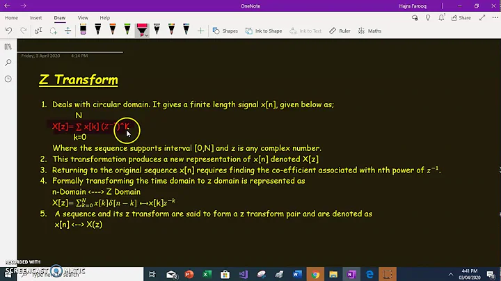 Introduction to Z Transform (Digital Signal Processing)