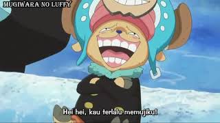 Robin kesal dengan Franky yang menggunakan tubuh Chopper