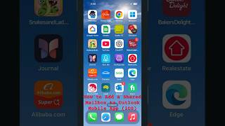 How to add a shared mailbox to Outlook Mobile #ios #email #outlook #outlooktips screenshot 4