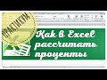 Практикум по расчету процентов в Excel. Эксель для начинающих