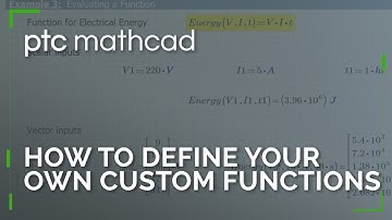 User-Defined Functions in Mathcad Prime