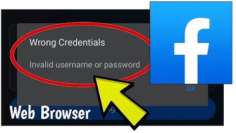 How To Fix Facebook Website Wrong Credentials. Invalid username or password Error on Windows Chrome