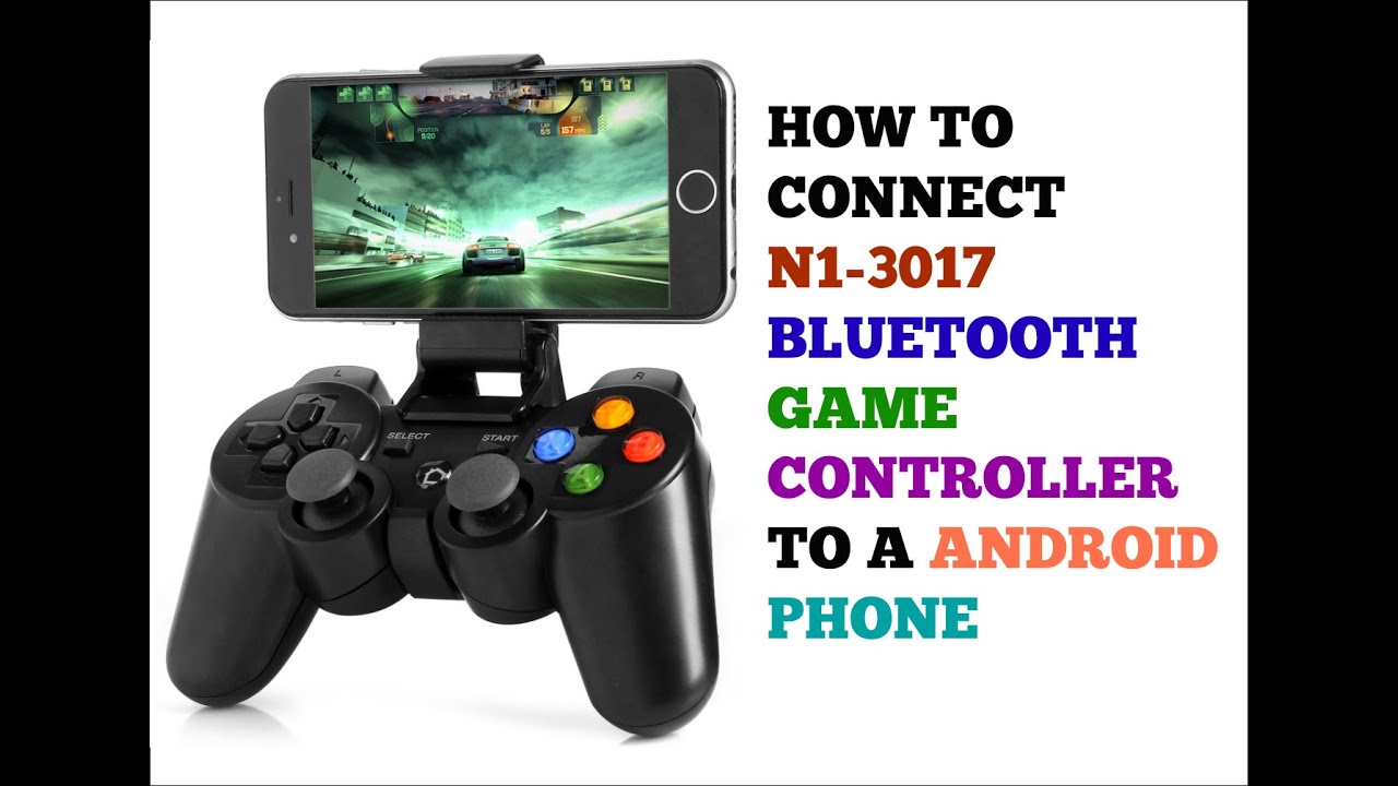 ( HOW TO CONNECT ) N1-3017 BLUETOOTH GAME CONTROLLER TO A ANDROID PHONE