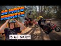 Total Chaos! 5 Exact 50cc Honda Pitbikes, 1 backyard track 