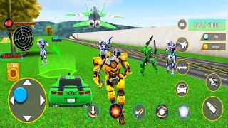 Army Bus Robot transport - Bus,plane,Robot Car Game #11 Android Game Play screenshot 4