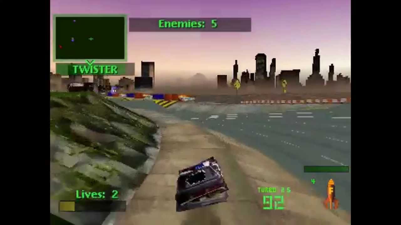 Twisted Metal  (PS1) Gameplay 