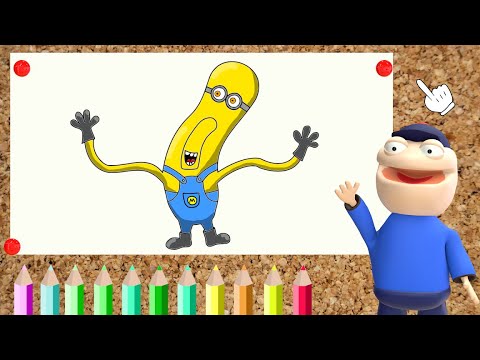 Cómo DIBUJAR a MEGA MINION TIM - Despicable Me 4 - Minions Drawing paso ...