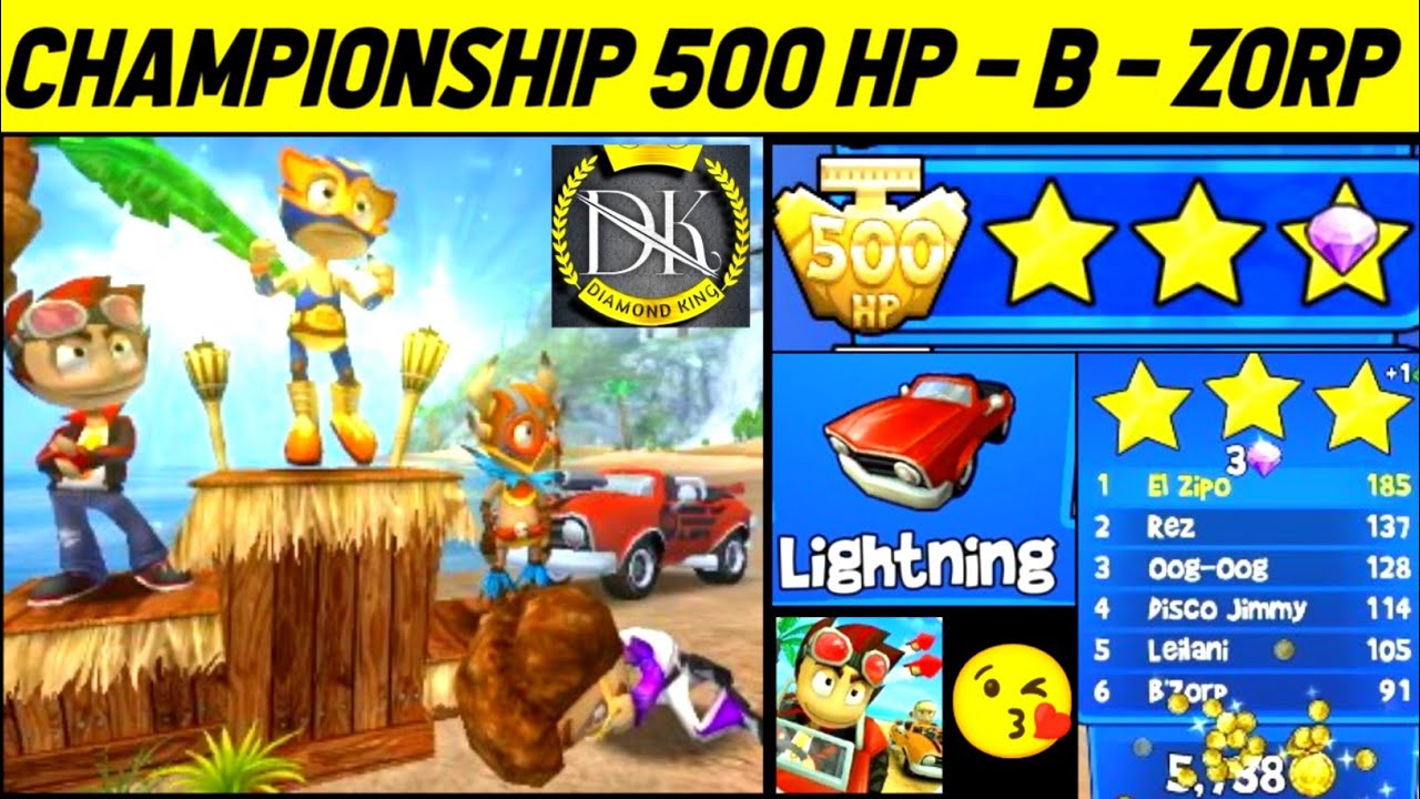 Beach Buggy Racing - Game - Championships of 500 HP - Car - Lightning - Full Gameplay 🏆