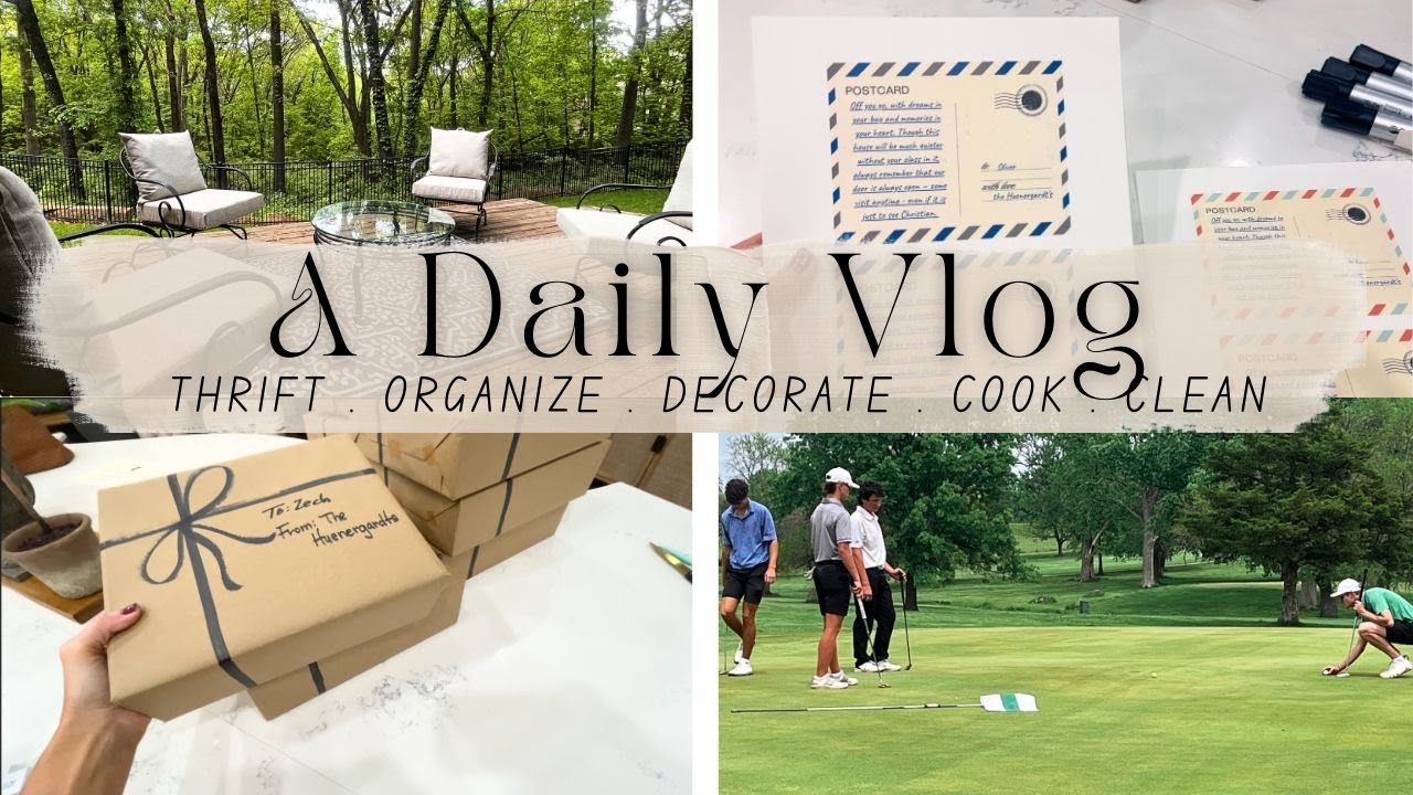 Thrifted Patio Glow-Up | Grad Party Prep | Sports Mom Bag Reveal | Getting Ready for Summer