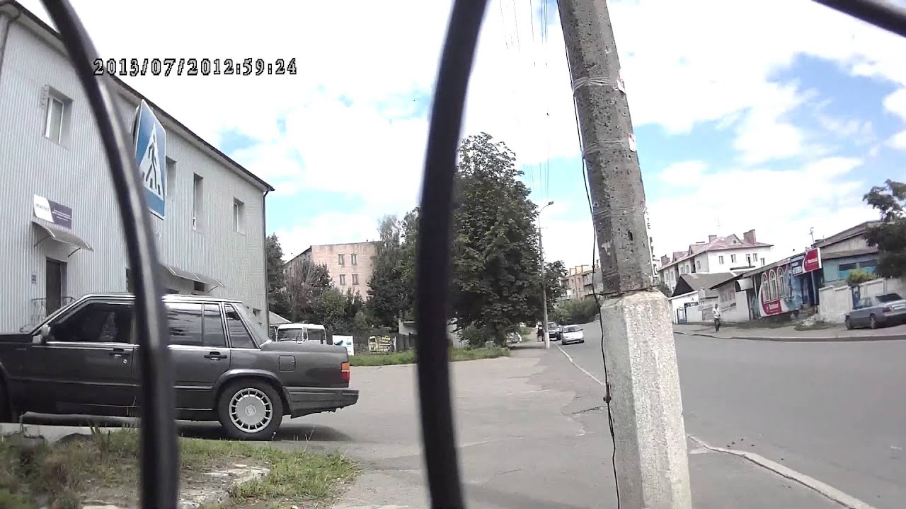 Видеорегистратор на велосипеде - YouTube