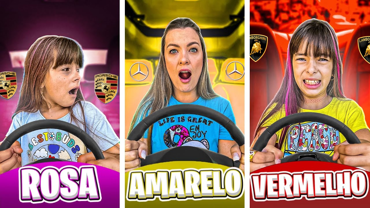 QUEM FICAR MAIS TEMPO NO CARRO DA SUA COR VENCE! DESAFIO