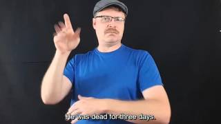 Easter 2016 Subtitled ASL Sign Language.  Believe in Him.