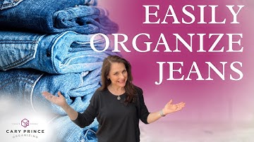 JEANS CLEANOUT  | Decluttering my closet in 3 EASY Steps | Cary Prince Organizing
