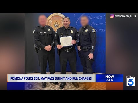 Pomona police sergeant may face DUI hit-and-run charges
